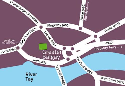 Balgay Park map