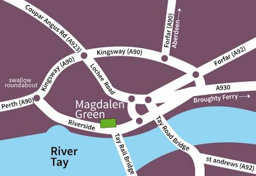 Magdalen Green map