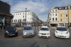 ECO Stars Taxi and Private Hire Vehicles Scheme inaugural members vehicles