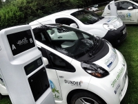 Image of Dundee City Council electric van and car