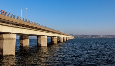 Tay Road Bridge ramp works Image