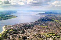 Aerial photograph of the River Tay Aerial photograph of the River Tay