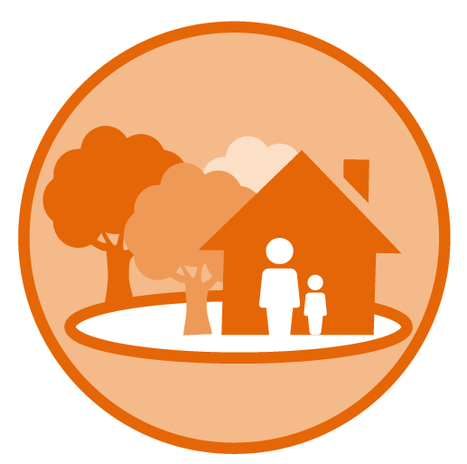 This picture shows the Build Resilient and Empowered Communities Icon