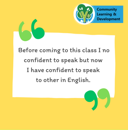 Before coming to this class I no confident to speak but now  I have confident to speak  to other in English.