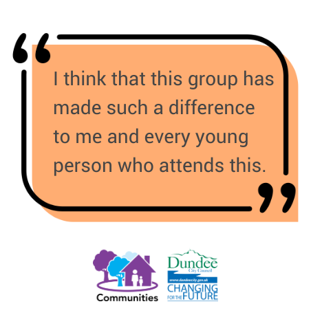 I think that this group has made such a difference to me and every young person who attends this.