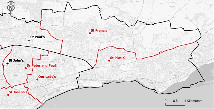 Catchment areas