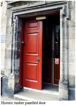 Historic Timber Panelled Door