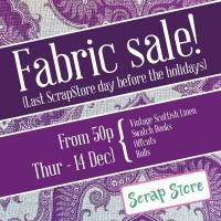 ScrapStore Fabric Sale