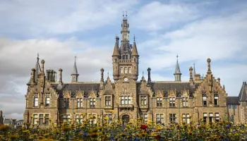 Morgan Academy, spring flowers