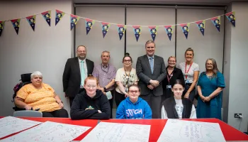 Minister Visits Menzieshill Community Hub Image