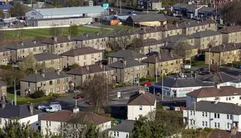 Marchbanks March Banks environment buildings warehouse offices department drone views dundee council