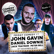 Friday Comedy ft. John Gavin and Daniel Downie image